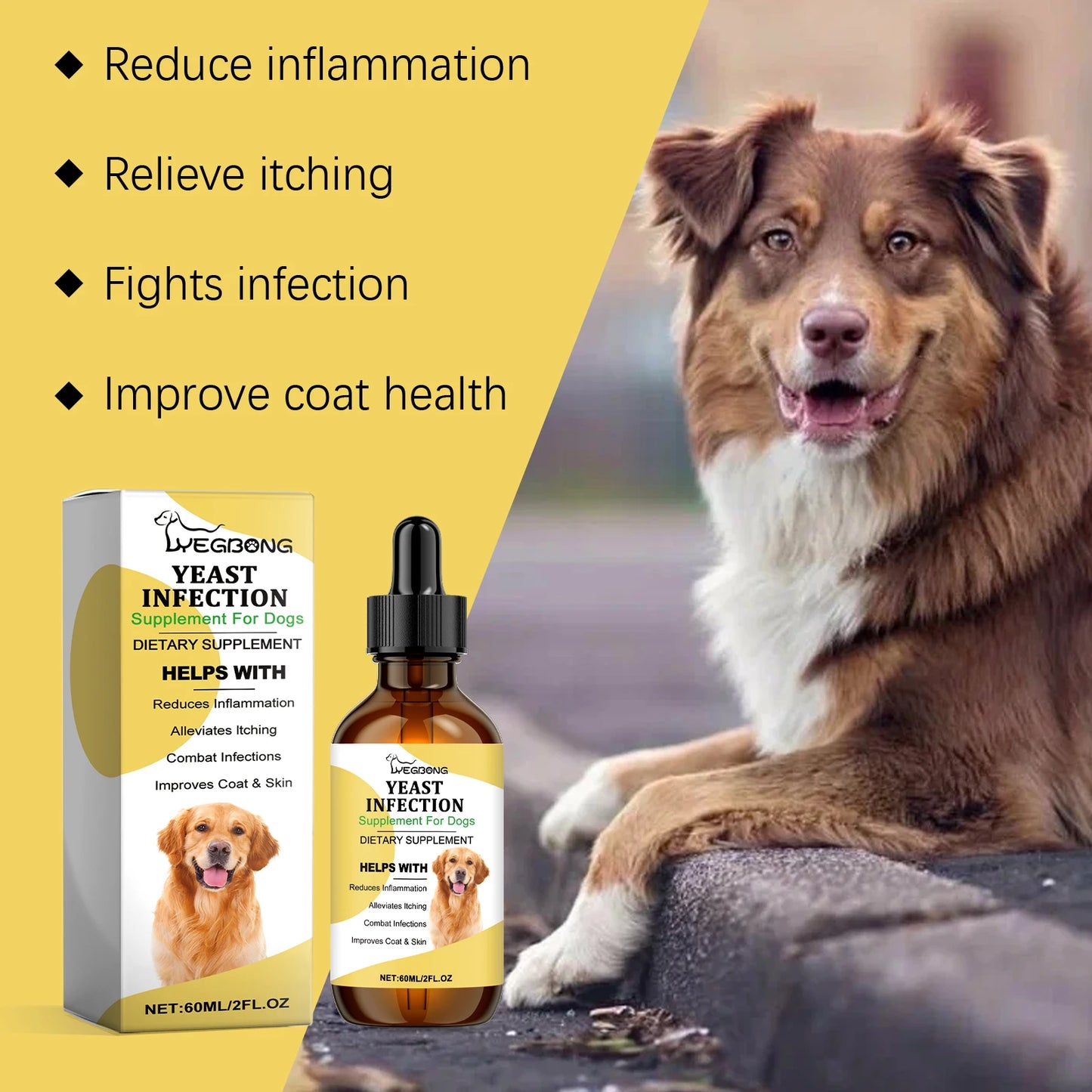60ml Herbal Anti Inflammatory Pet Supplement