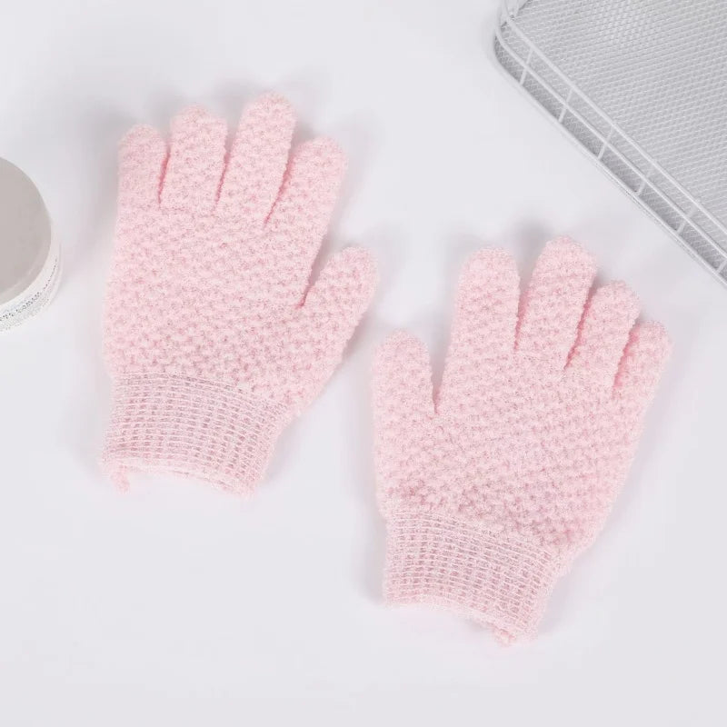 2PCS Exfoliating Bath Gloves