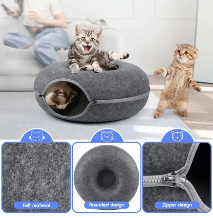 2-in-1 Interactive Felt pet House