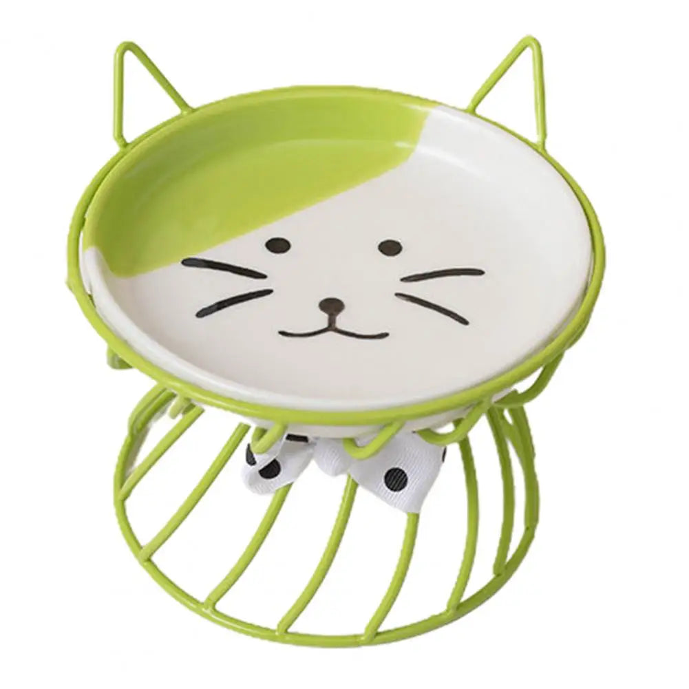 Elevated Cat Food Bowl Large Capacity