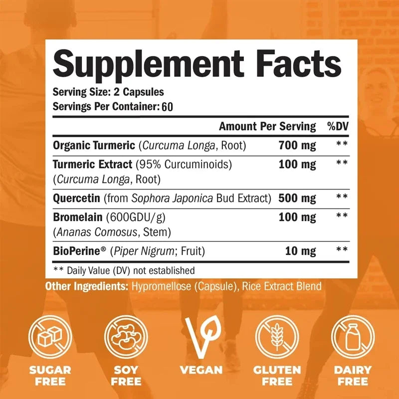 Premium Turmeric Powder Curcumin Capsules