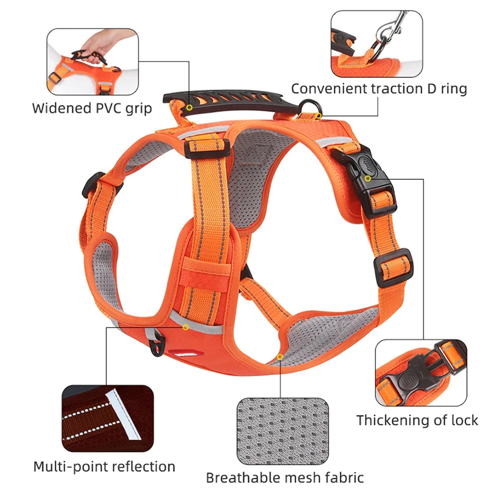 Breathable Reflective Pet Chest Strap