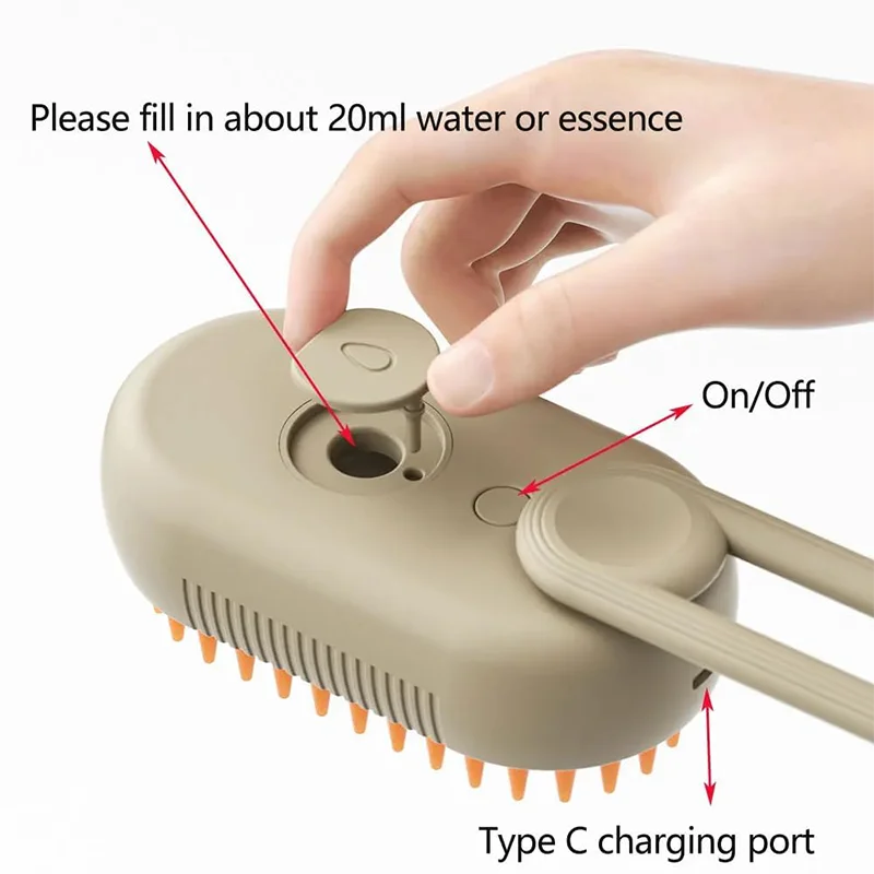 3-in-1 Smart Pet Cleaning Brush