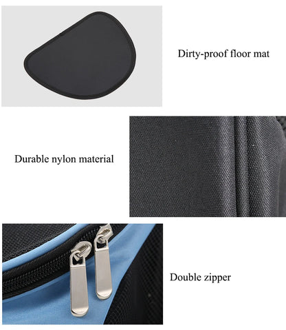 Portable Foldable Pet Mesh Carrier