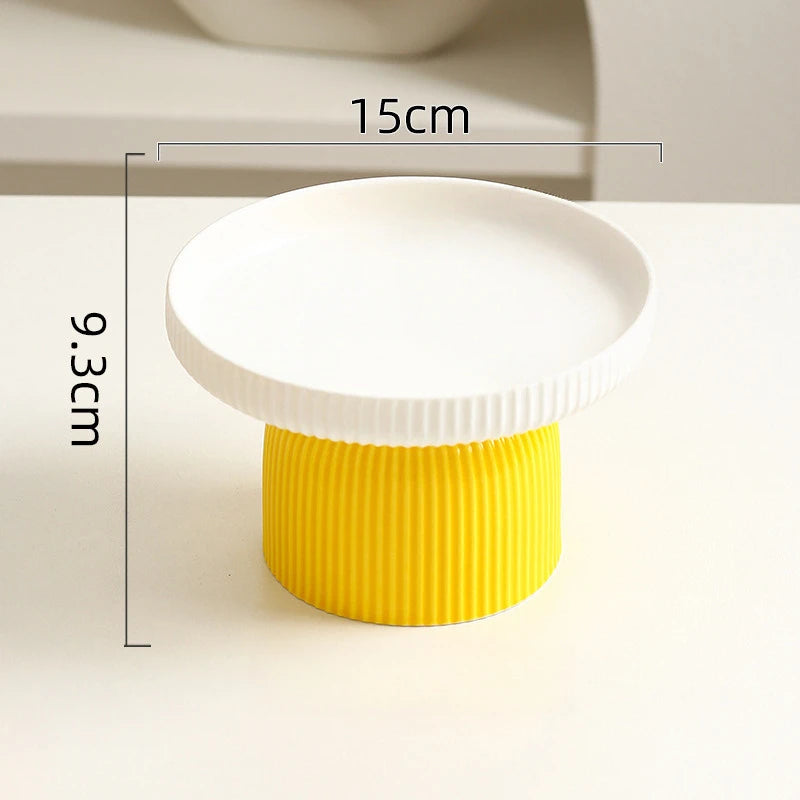 Elevated Ceramic Cat Bowl