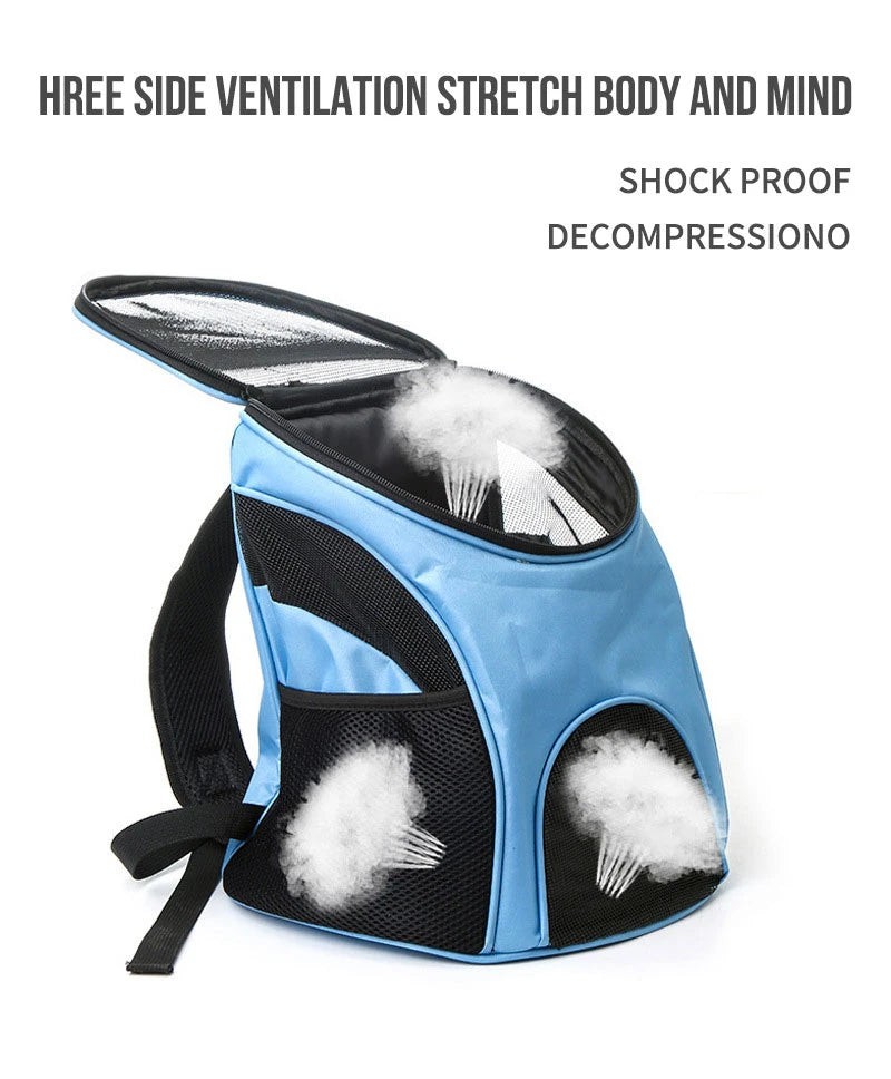 Portable Foldable Pet Mesh Carrier