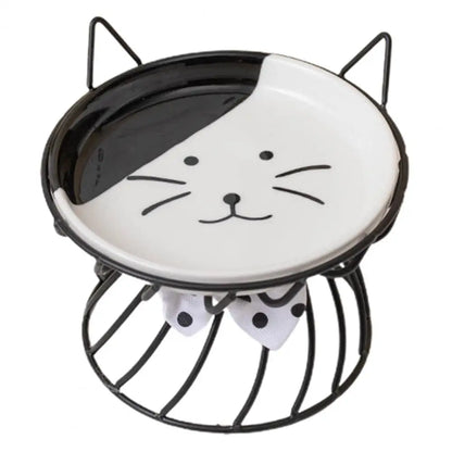 Elevated Cat Food Bowl Large Capacity