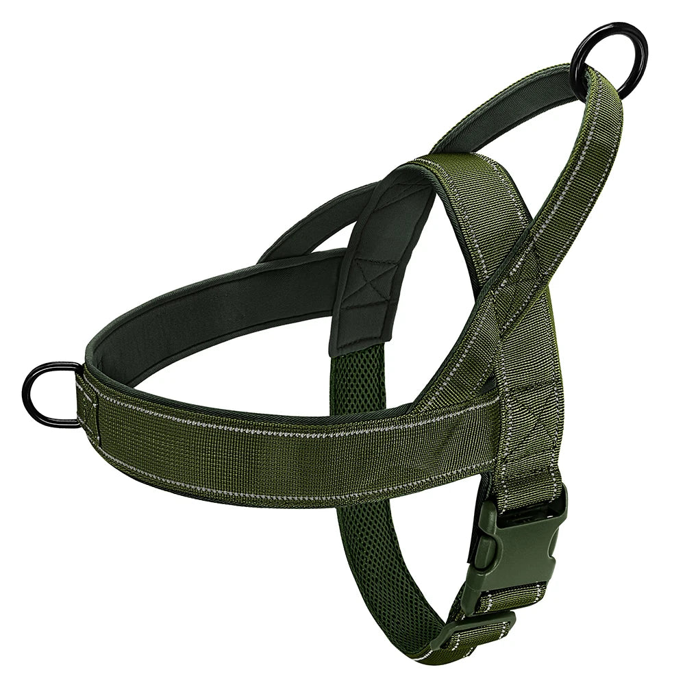 Reflective No-Pull Nylon Dog Harness