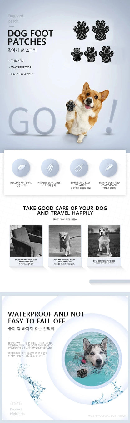 4-Pack Anti Slip Paw Grips Traction Pads