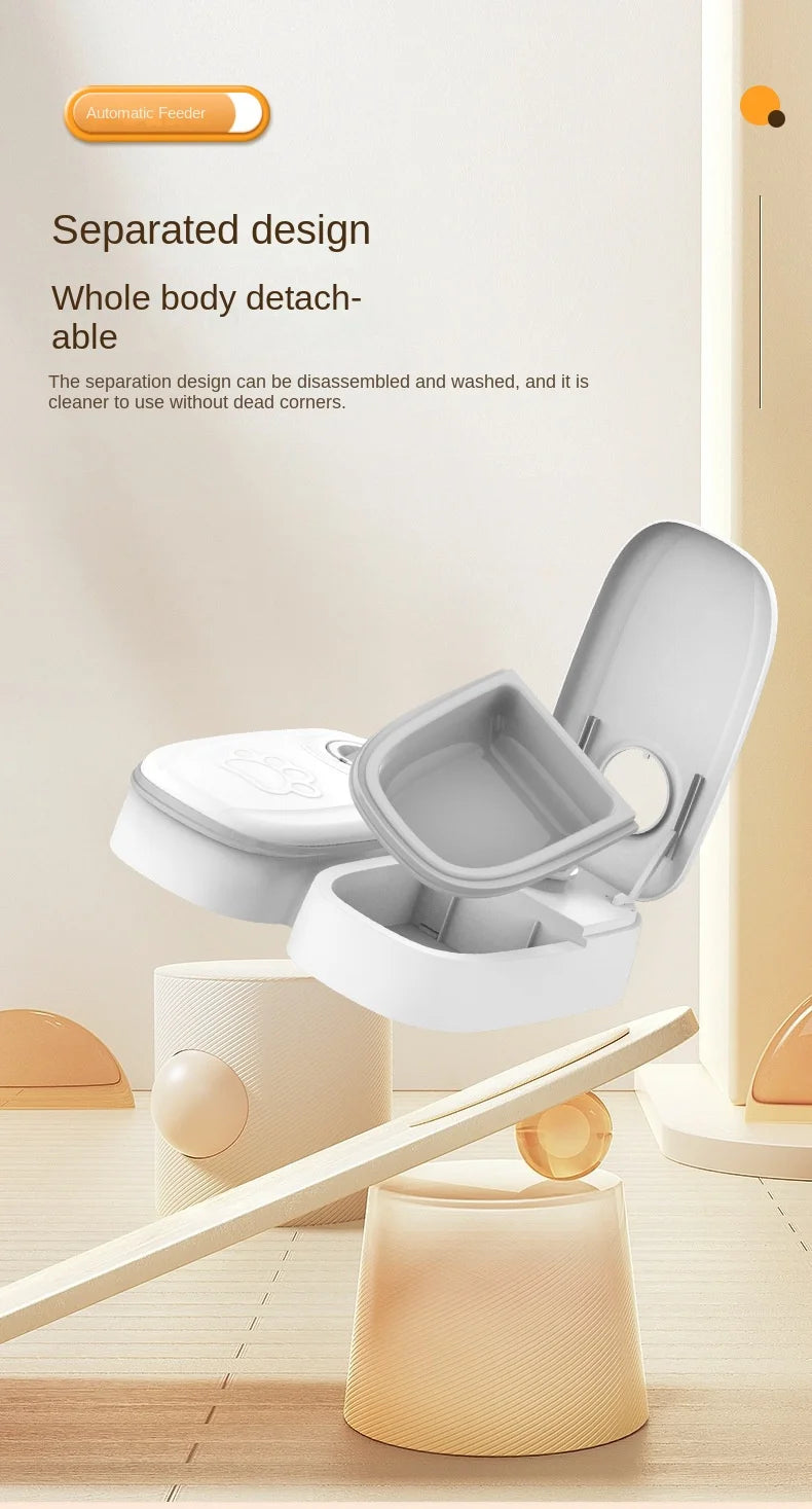 Single Automatic Pet Food Dispenser Bowl
