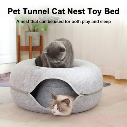 2-in-1 Interactive Felt pet House