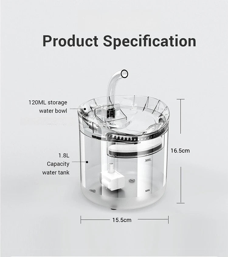 Auto Smart Cat Water Fountain