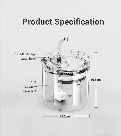 Auto Smart Cat Water Fountain