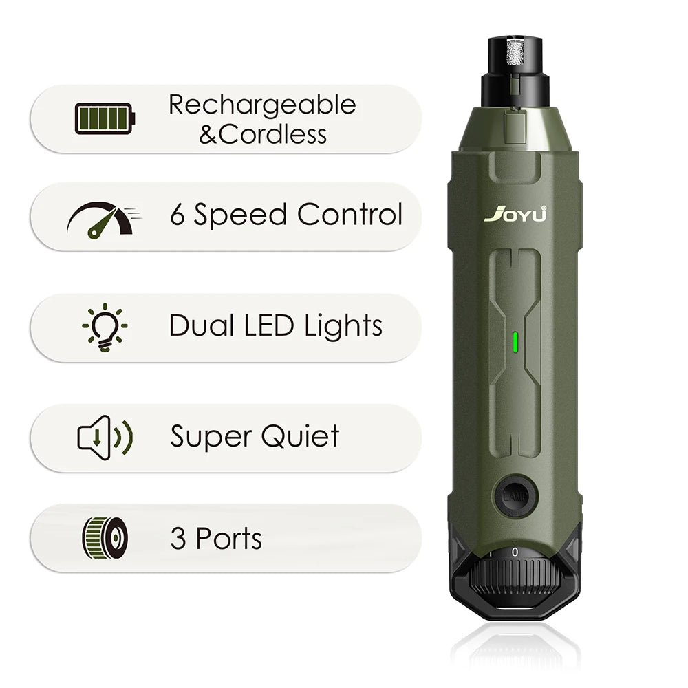 6-Speed Rechargeable Pet Nail Grinder