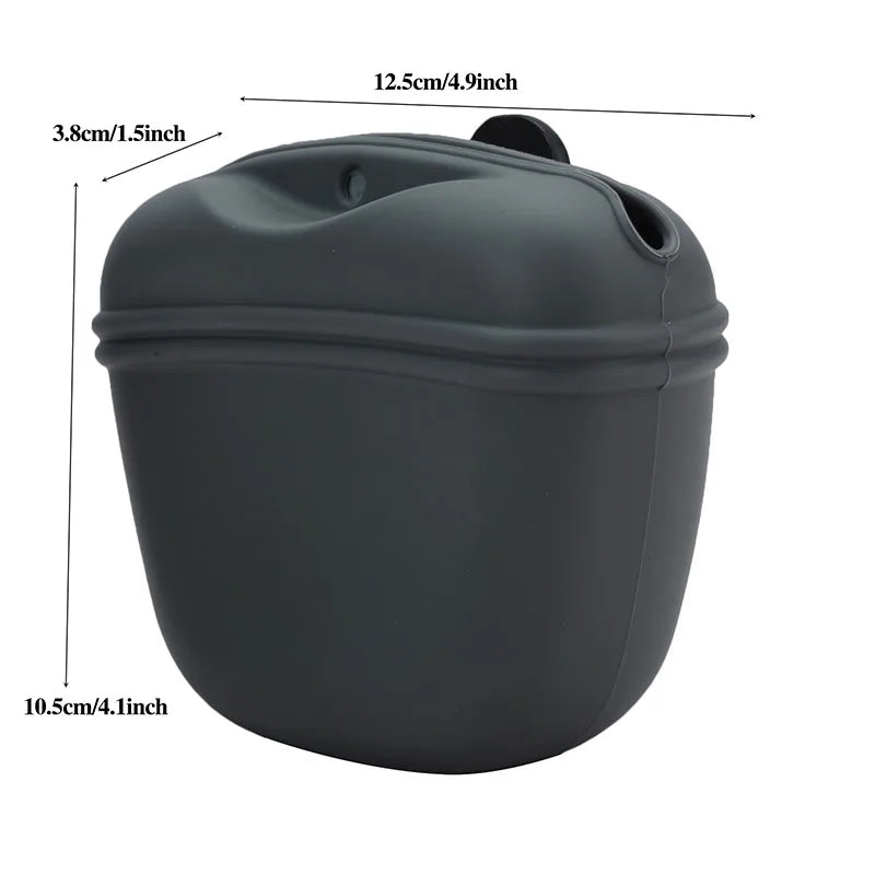 Silicone Dog Treat Bag Outdoor Feeder