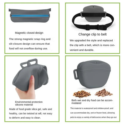 Silicone Treat Bag Outdoor Feeder