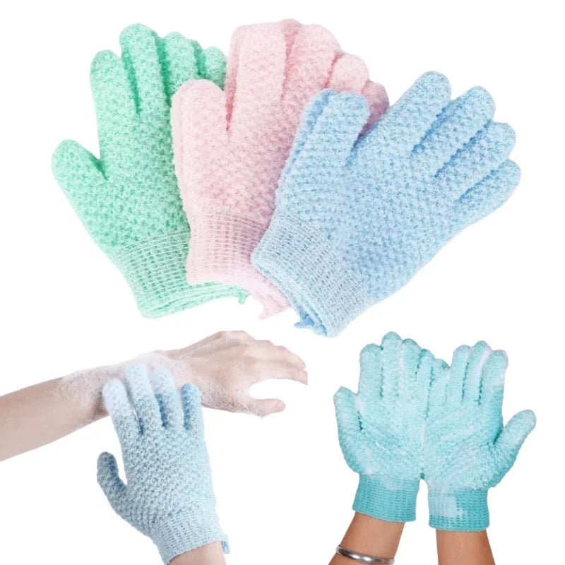 2PCS Exfoliating Bath Gloves