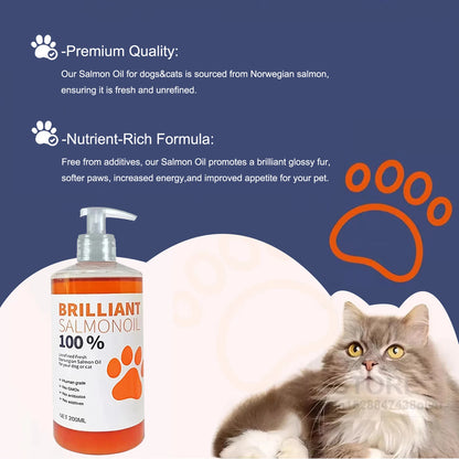8 fl oz 200ML PET SALMON OIL