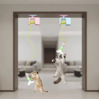 Pet Cat Toys Electric Smart Door Hanging Toy