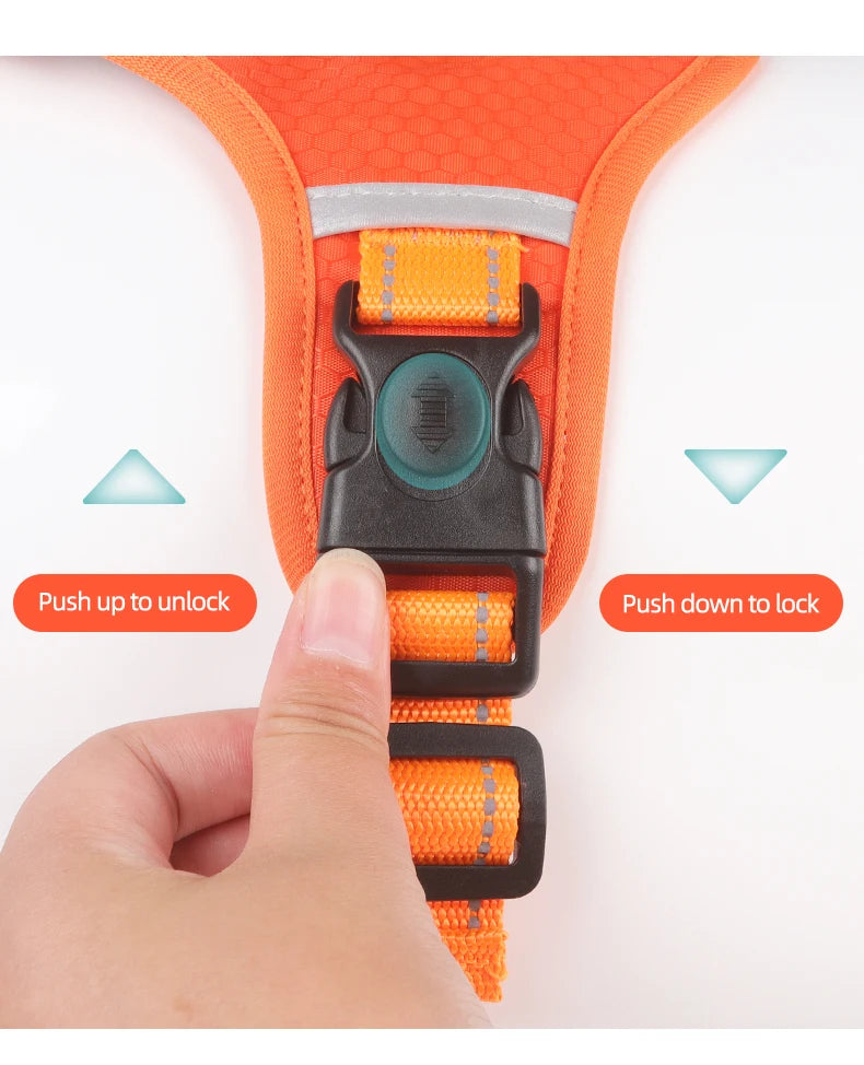 Breathable Reflective Pet Chest Strap