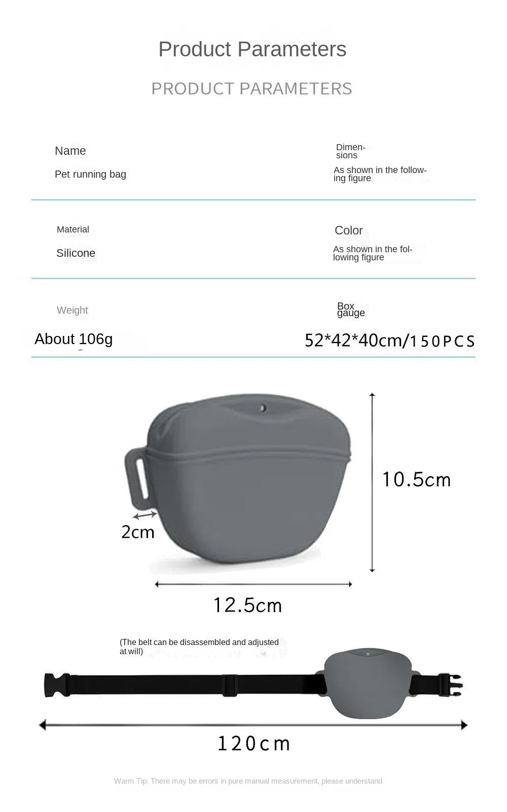 Silicone Treat Bag Outdoor Feeder