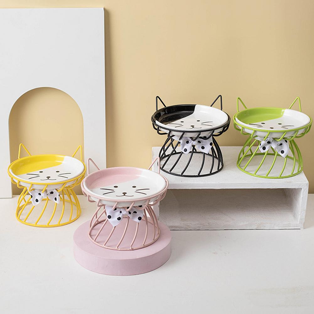 Elevated Cat Food Bowl Large Capacity