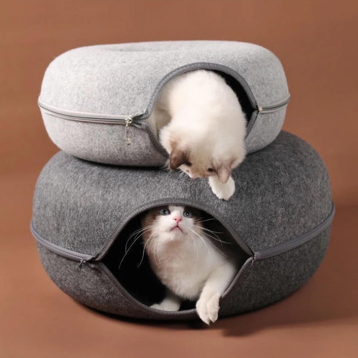 Felt Donut Bed for Pets House With Breather