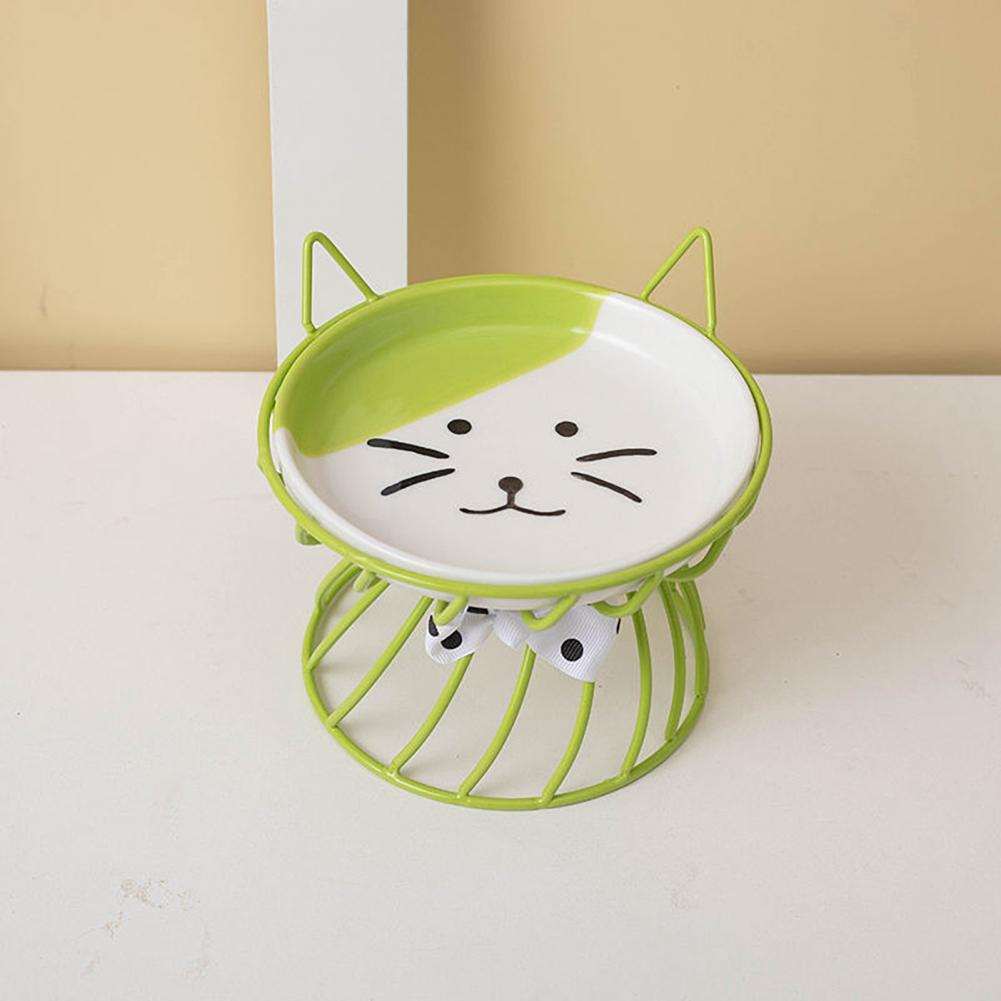 Elevated Cat Food Bowl Large Capacity