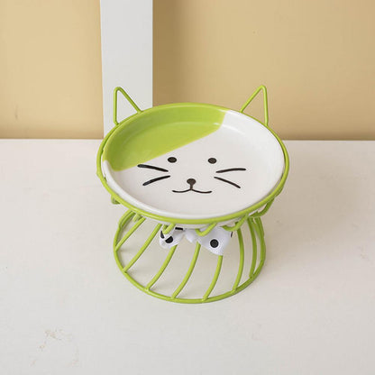 Elevated Cat Food Bowl Large Capacity