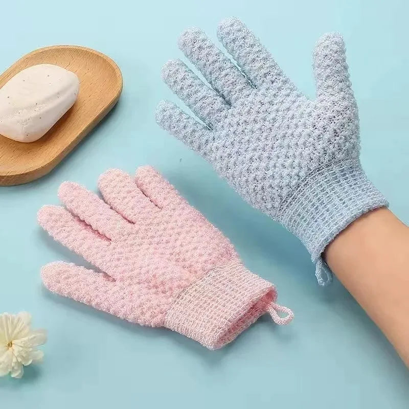 2PCS Exfoliating Bath Gloves