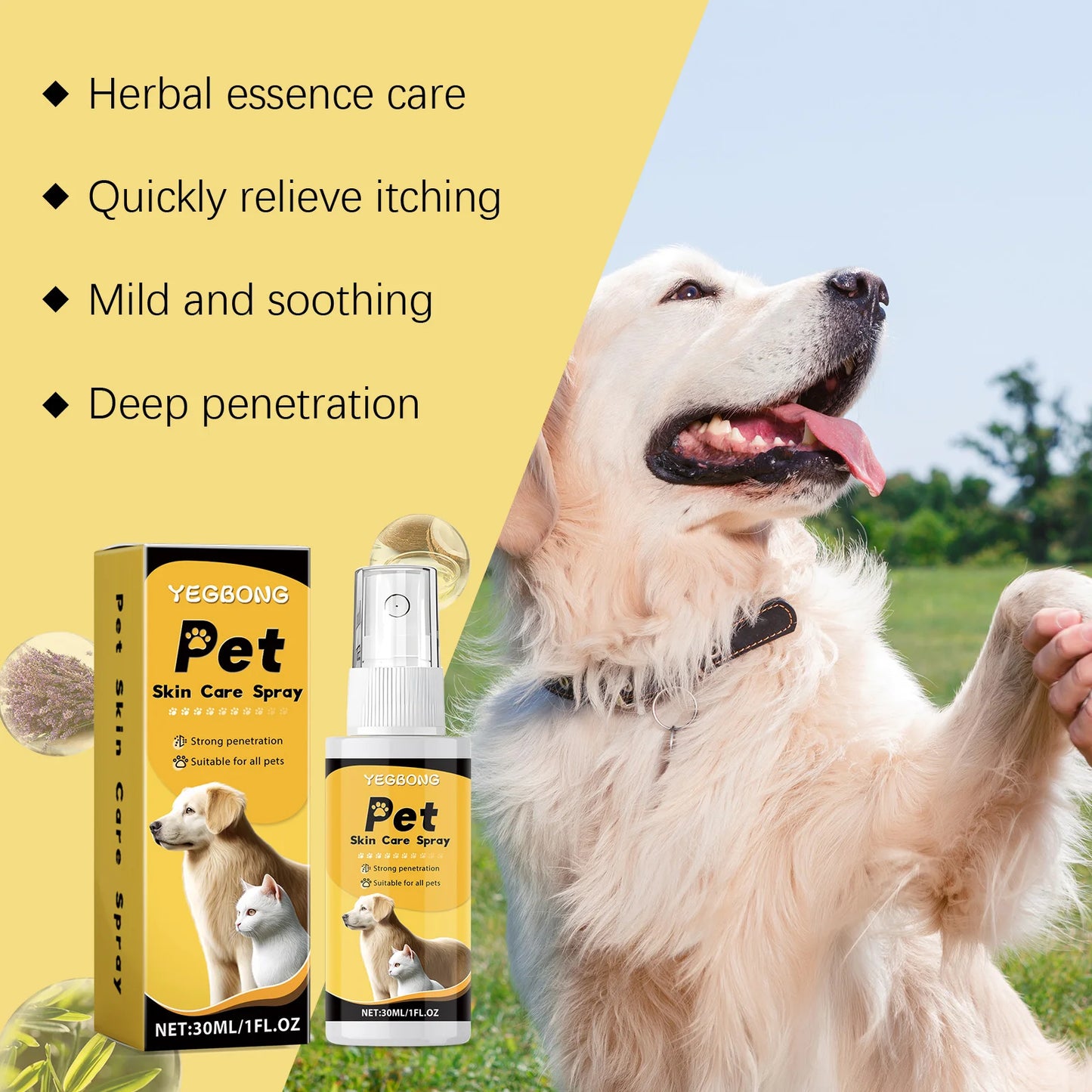 YEGBONG 30ml Pet Skin Care Spray