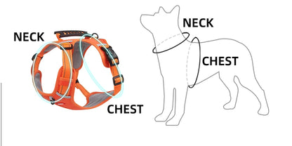 Breathable Reflective Pet Chest Strap