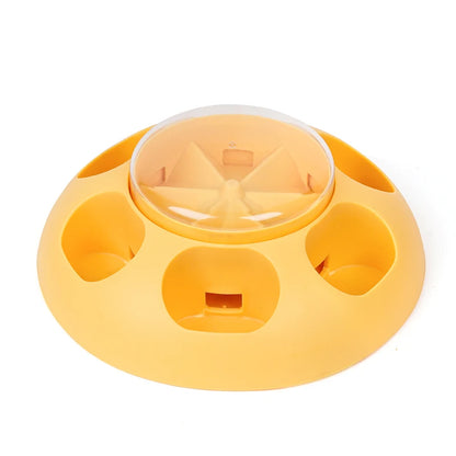 Pet Press Feeder Smart Interactive Controlled Feeding Fun Easy Convenient Automatic Timer Healthy Entertaining Training Puzzle