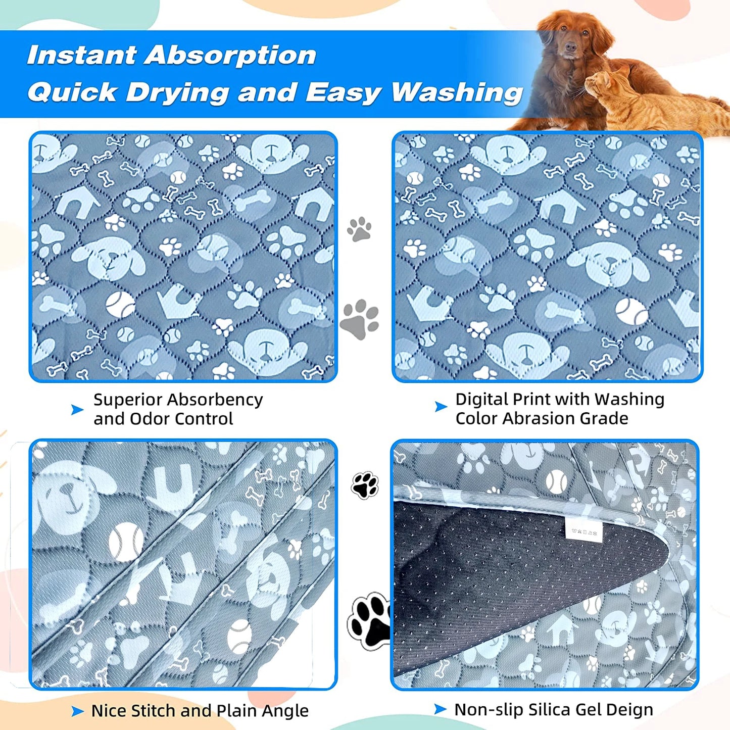 2pcs Large Pet Dog Pee Pads