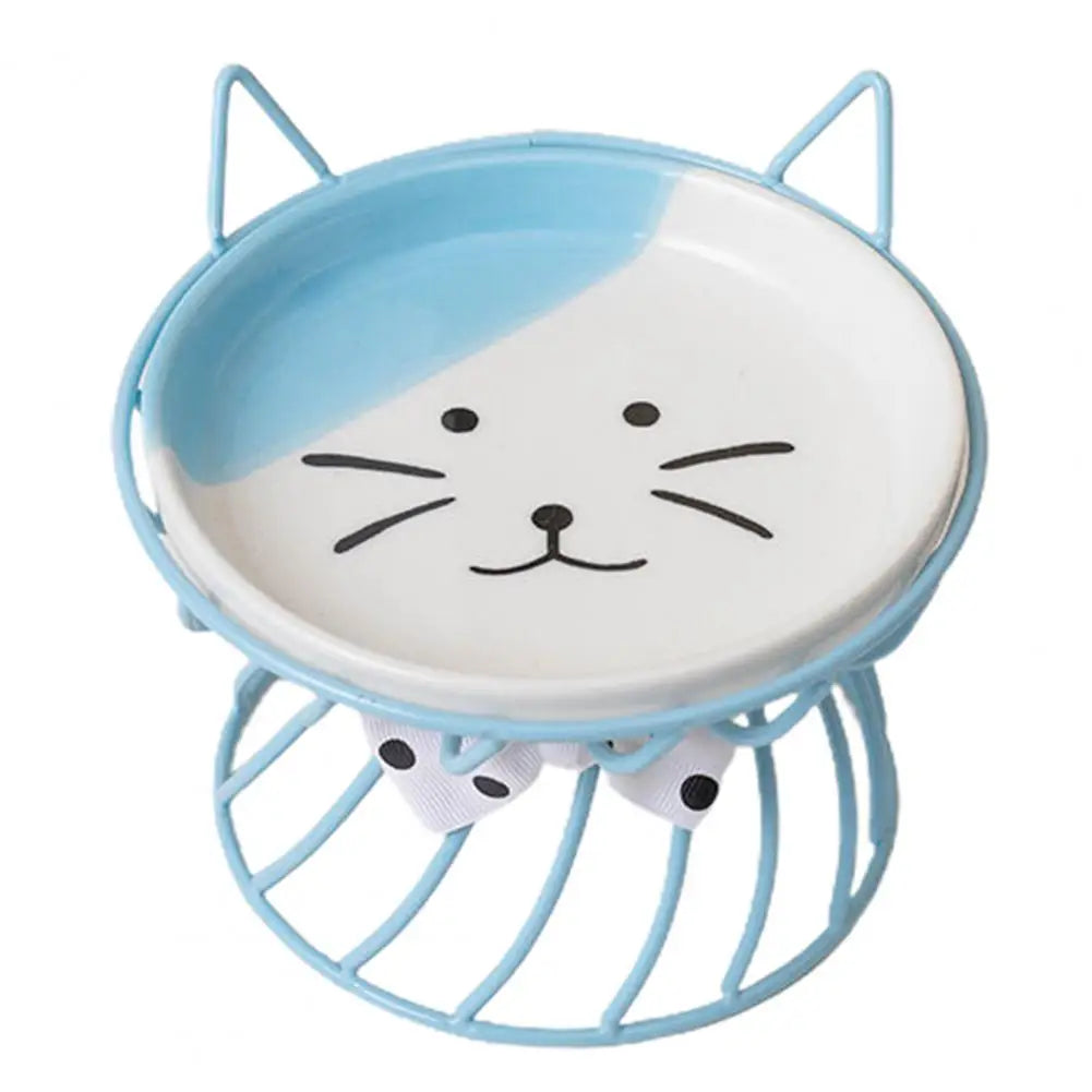 Elevated Cat Food Bowl Large Capacity