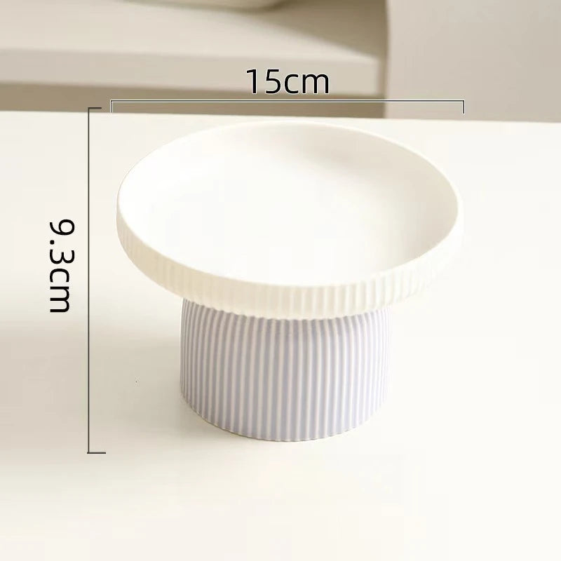 Elevated Ceramic Cat Bowl