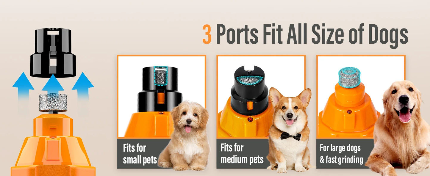 6-Speed Rechargeable Pet Nail Grinder