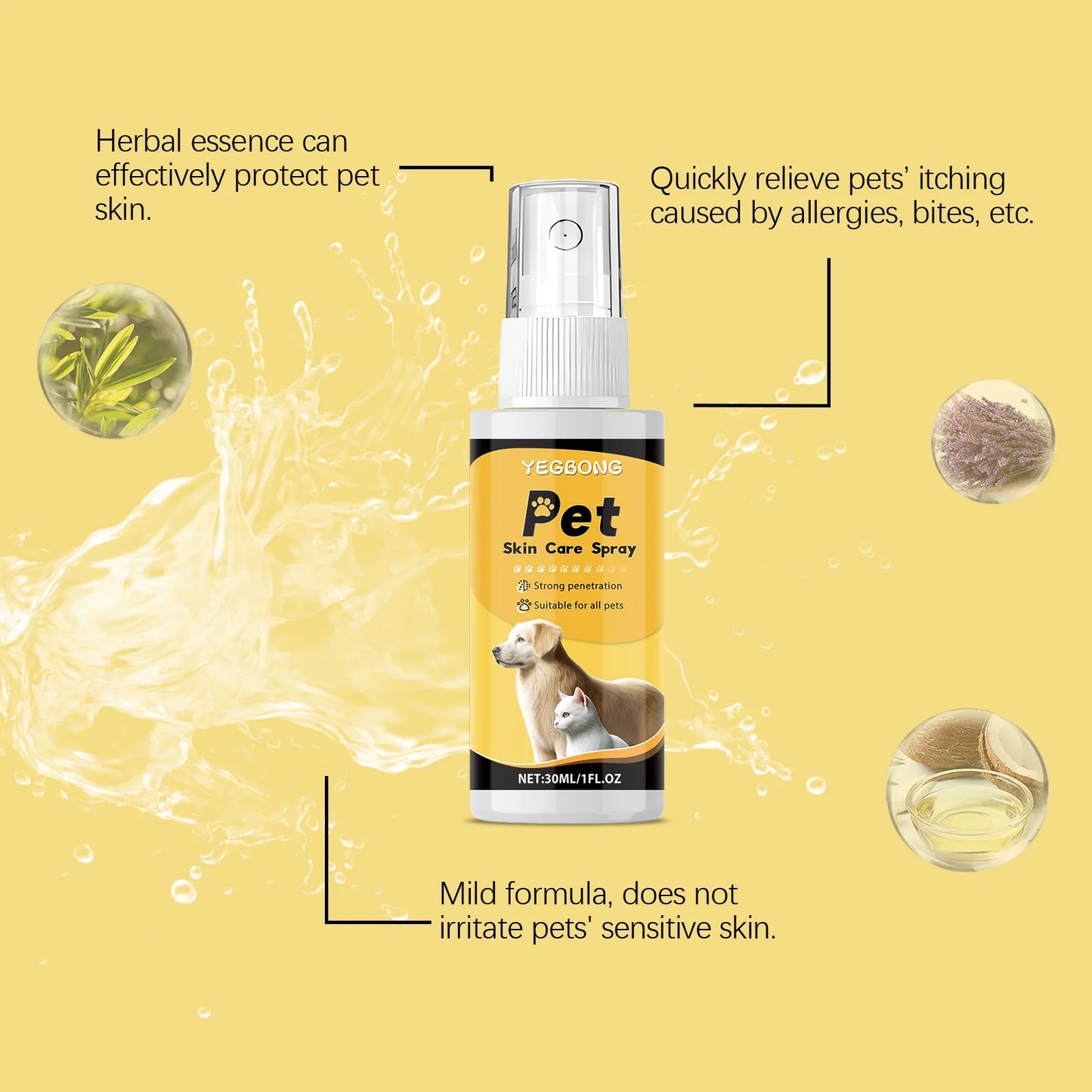 YEGBONG 30ml Pet Skin Care Spray