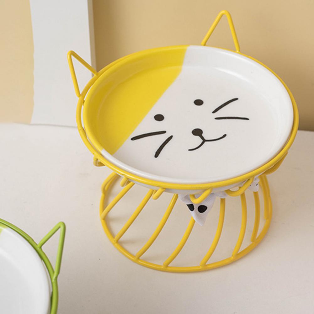 Elevated Cat Food Bowl Large Capacity