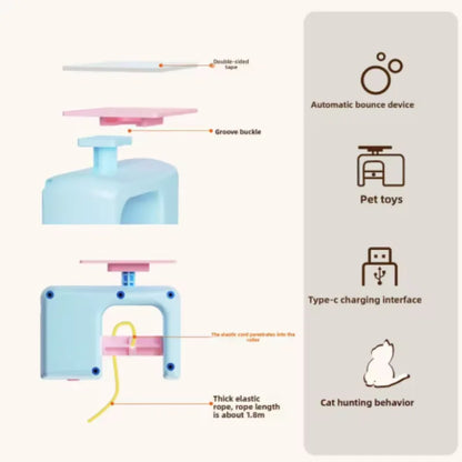 Pet Cat Toys Electric Smart Door Hanging Toy