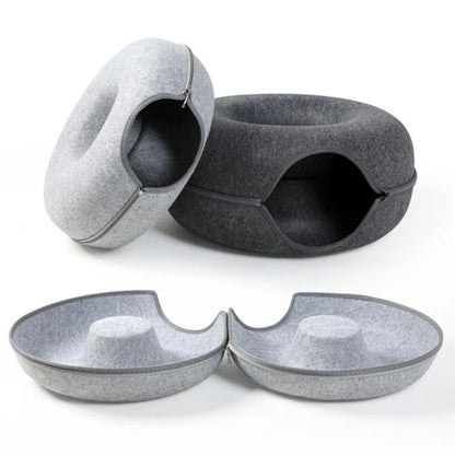 Felt Donut Bed for Pets House With Breather