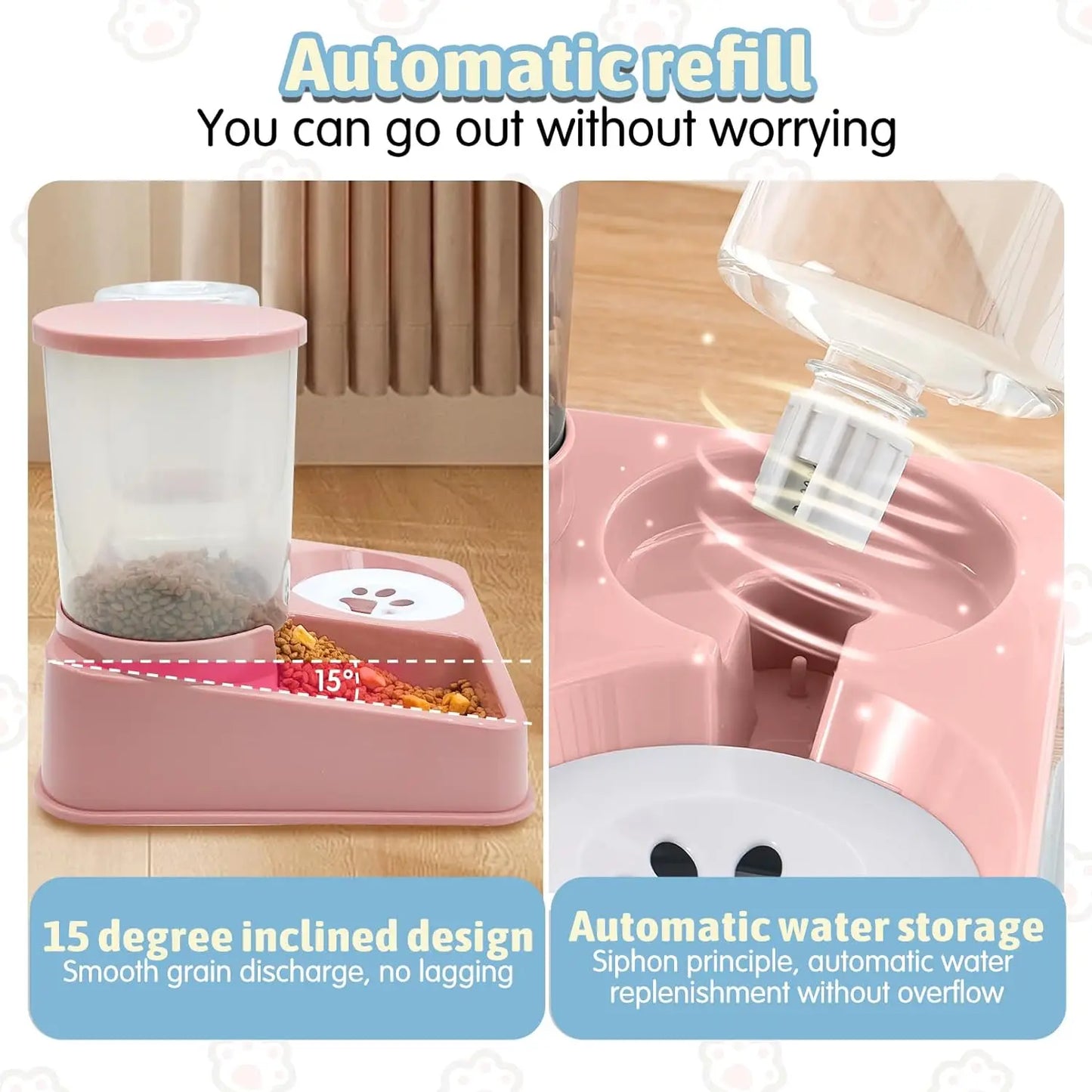 2-in-1 Gravity Feeder and Waterer