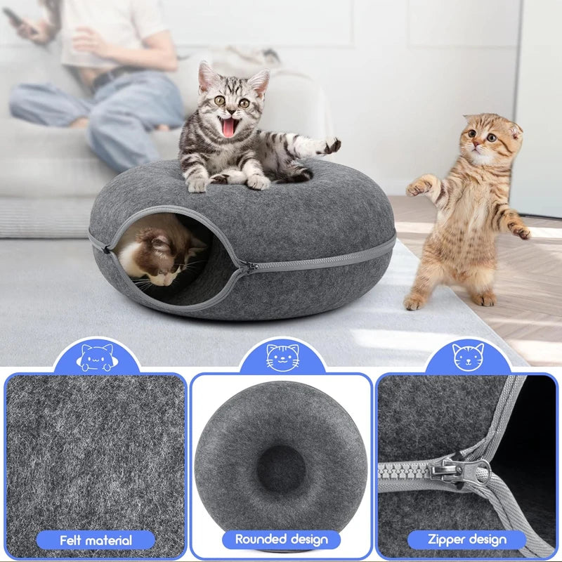 2-in-1 Interactive Felt pet House