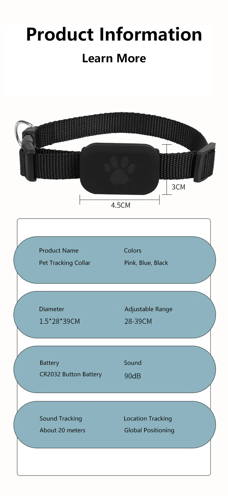 New Pet GPS Tracker Collar for pet