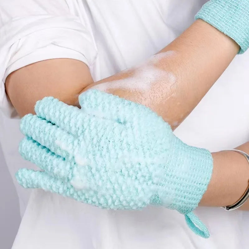 2PCS Exfoliating Bath Gloves