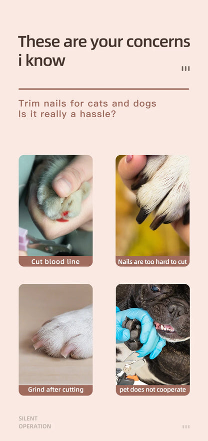 500 MAh 2-Speed Pet Nail Trimmers