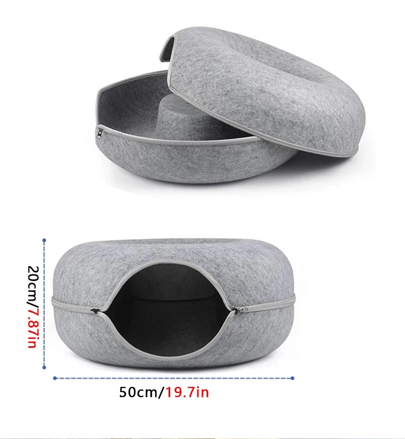 2-in-1 Interactive Felt pet House