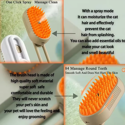 3-in-1 Smart Pet Cleaning Brush