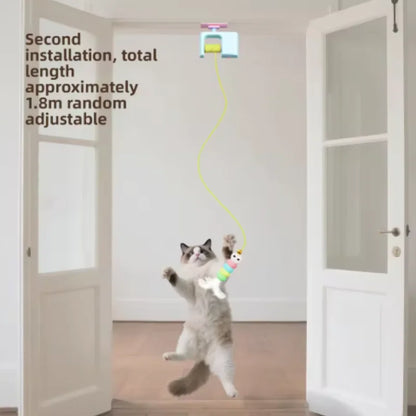 Pet Cat Toys Electric Smart Door Hanging Toy