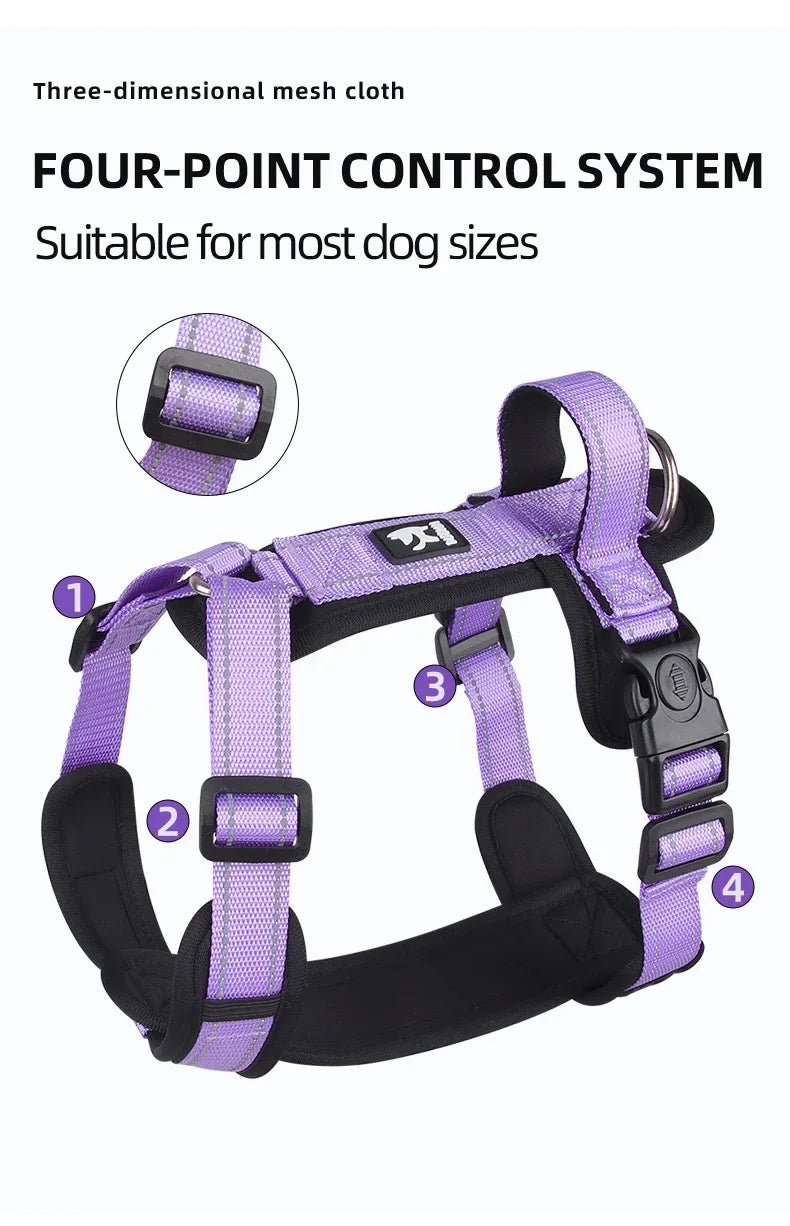 New Pet Dog Harness Reflective With Handle
